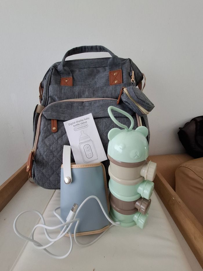 !NEUF!Sac à langer multifonctions (lit, chauffe bibi, doseur, etc) - photo numéro 6