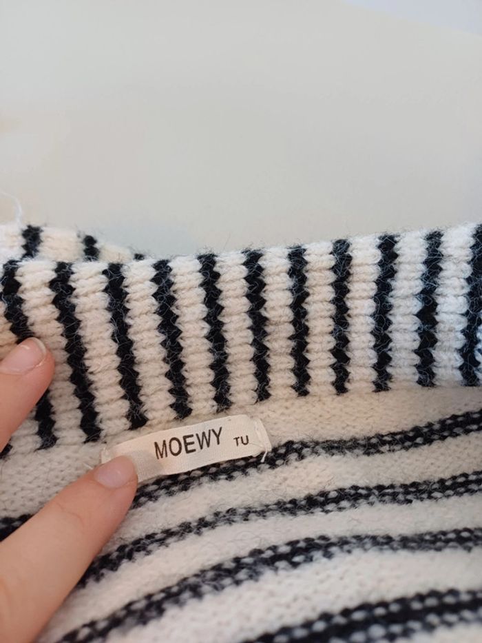 Pull rayé tout doux Moewy taille L 40 - photo numéro 5