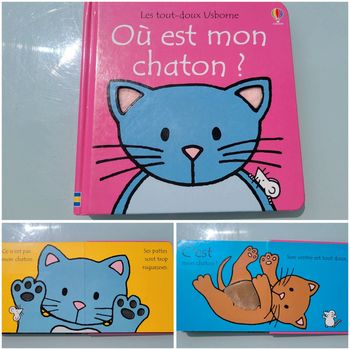 Livre à toucher Les Tout-doux Usborne 🐱 Où est mon chaton ? 🐈