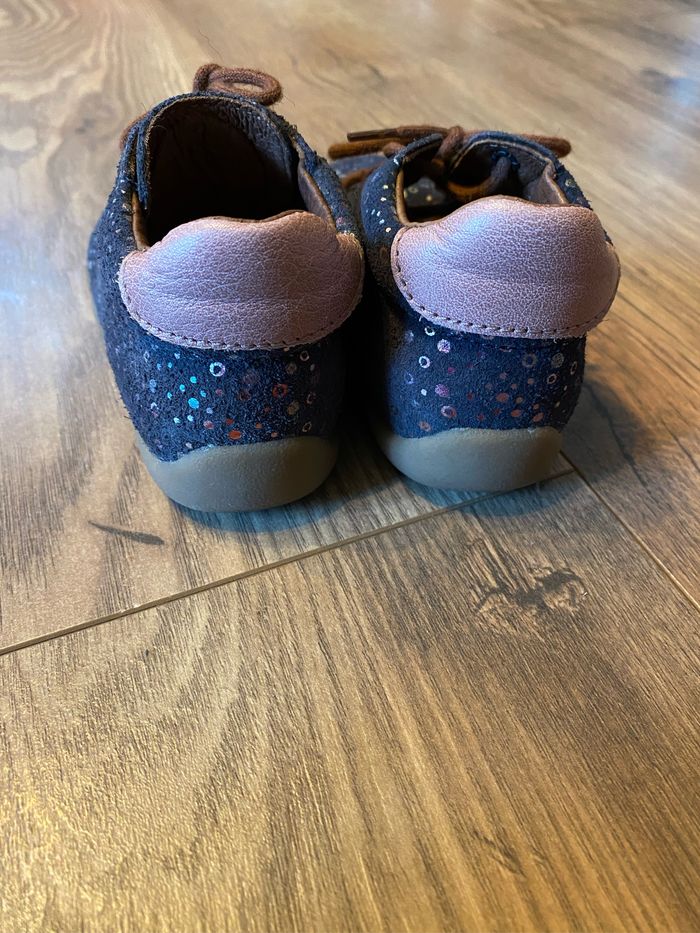 Chaussures enfant T23 bleues à pois colorés - photo numéro 3
