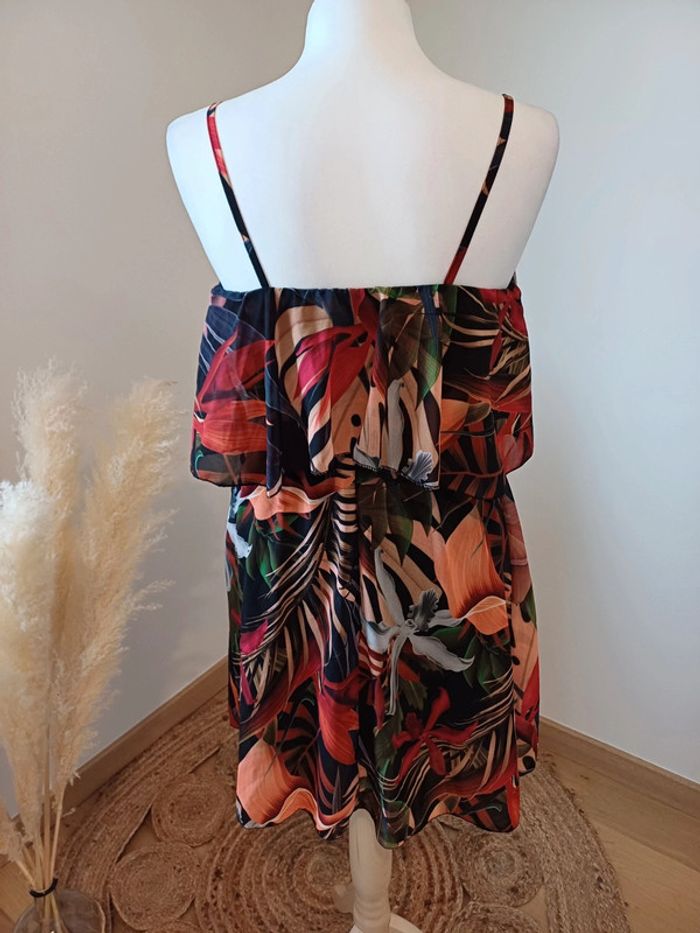 Robe fluide à motifs Number One taille S 36 - photo numéro 5