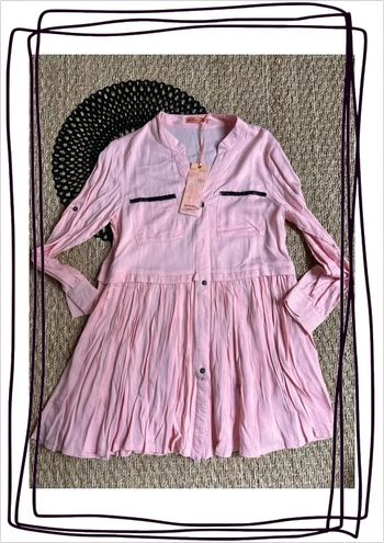 Chemisier robe rose neuf