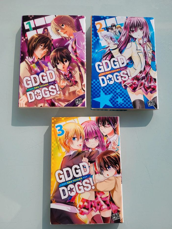 Manga GDGD Dogs! Tomes 1, 2 et 3 🌟 Ema Toyama, Pika Édition - photo numéro 2