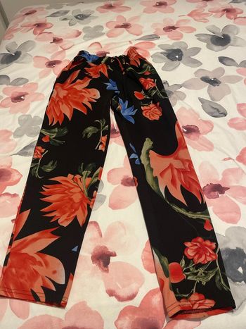 Pantalon à fleures