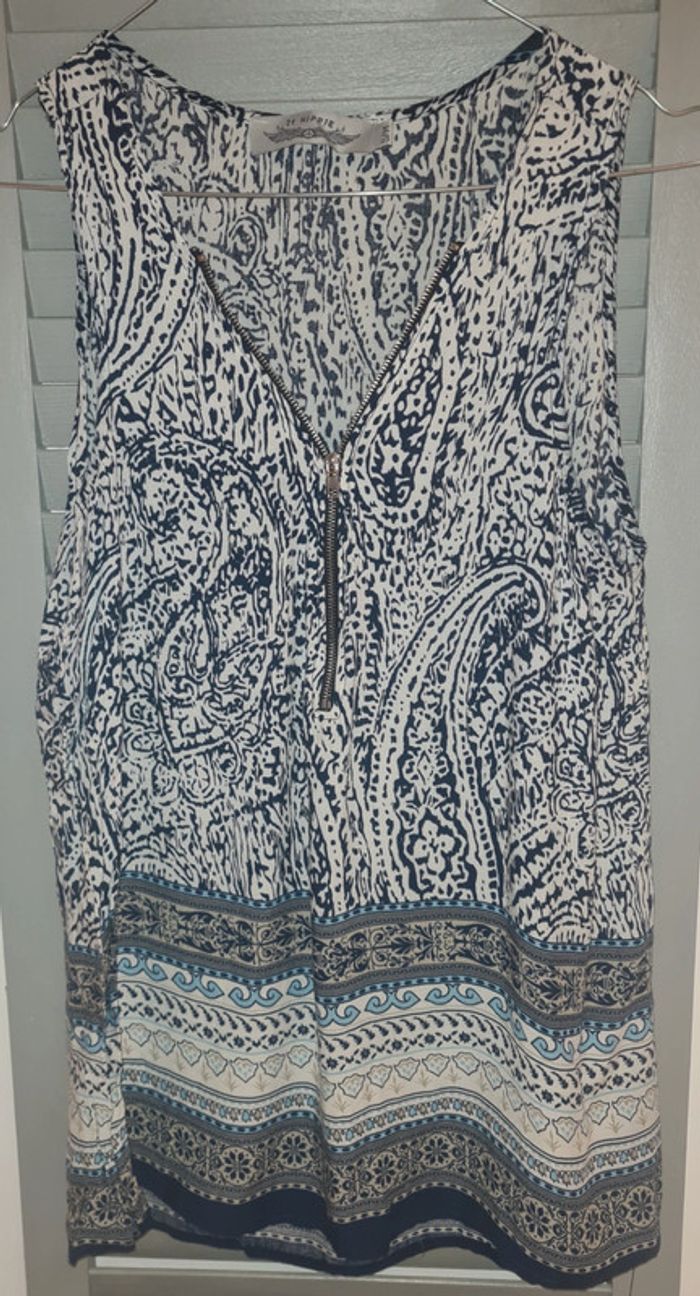 Top chemisier sans manches