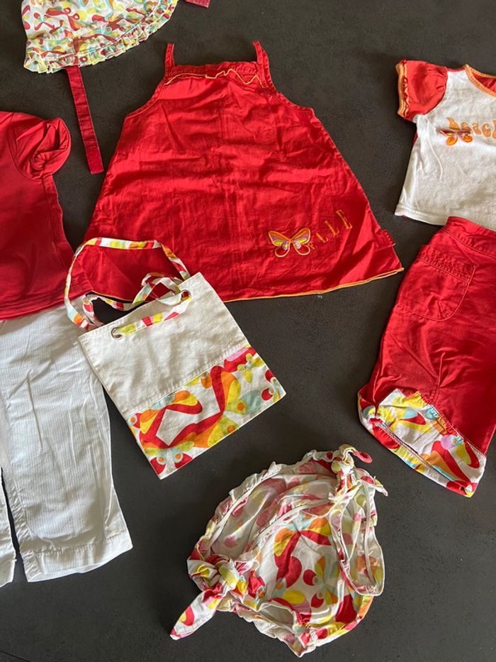Lot de vêtements plage fille maillot de bain 6 mois ELLE - photo numéro 3