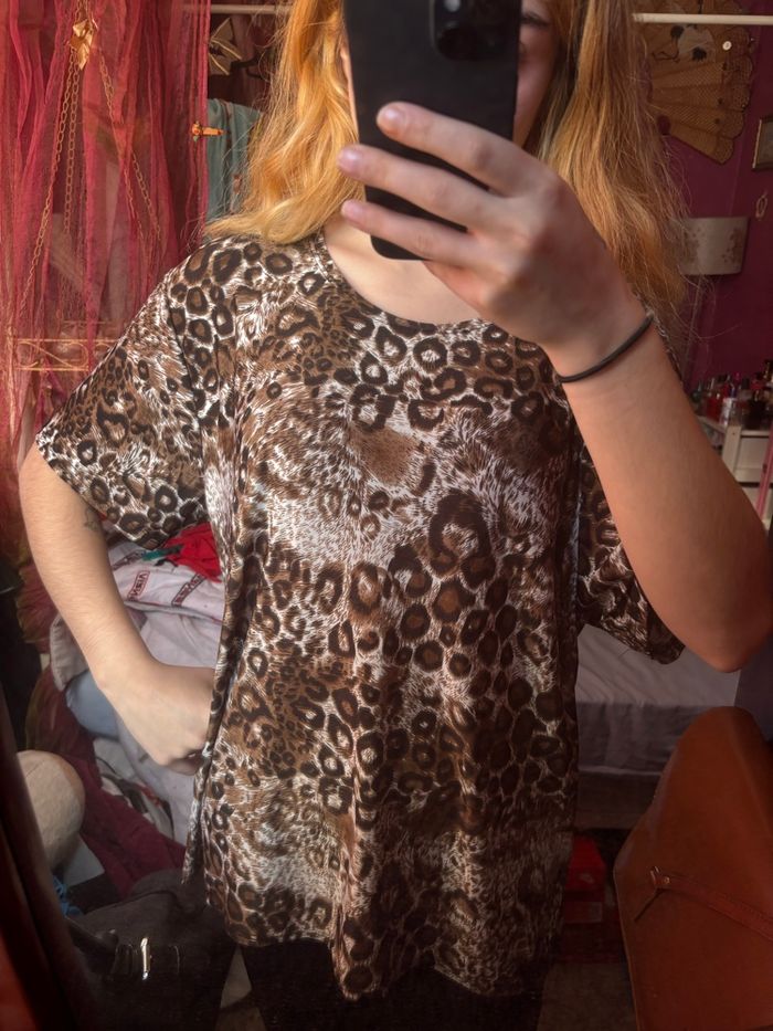 Teeshirt léopard 2XL