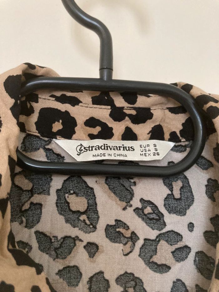 Robe chemise léopard Stradivarius – Taille S - photo numéro 5