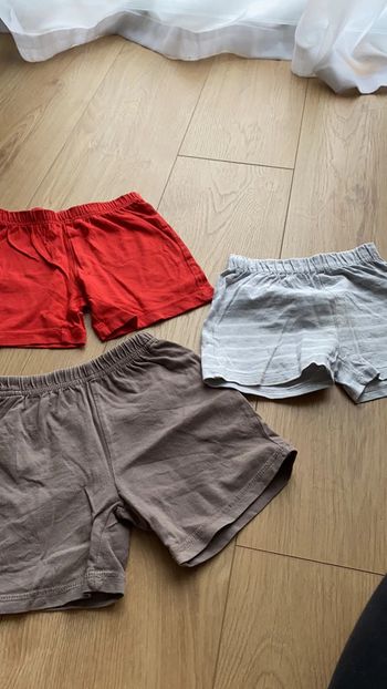 Lot de trois shorts coton