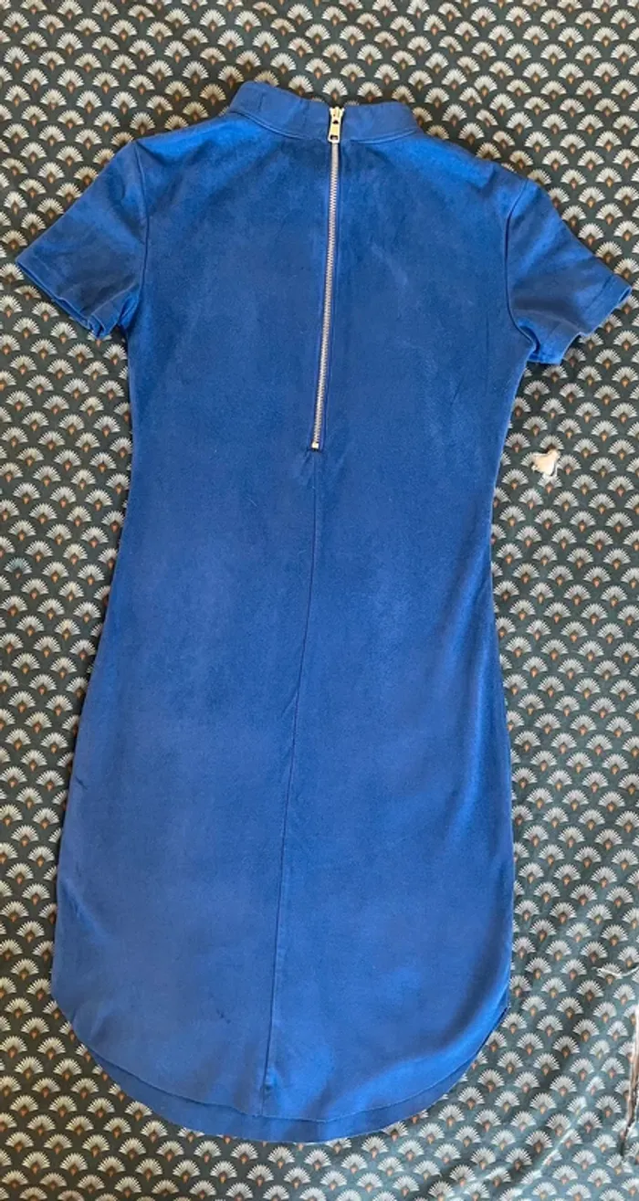 Superbe robe bleu roi suédine S - photo numéro 4