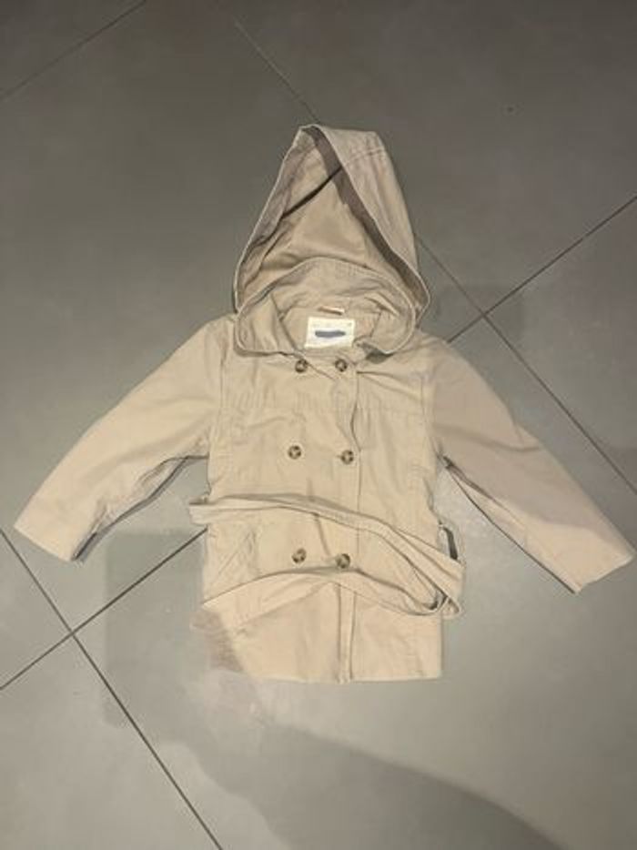 Veste Trench coat fille beige 2 ans