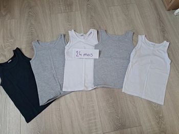 Lot de 5 débardeur 24 mois