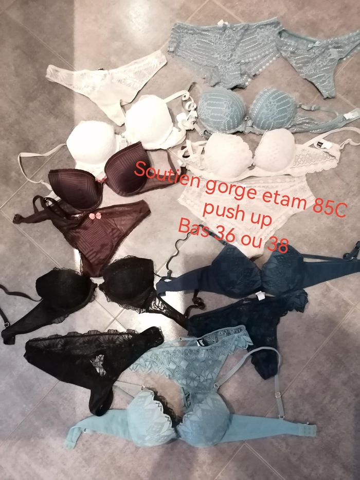 Lot soutien gorge etam bas