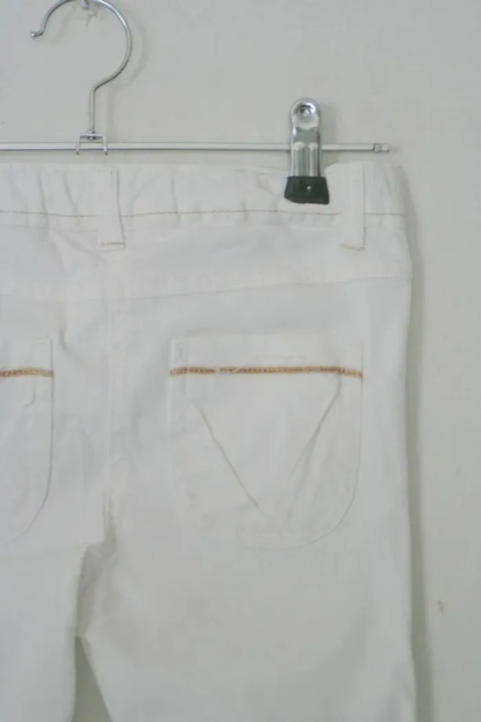 Jeans pantacourt blanc cassé Kiabi, taille 8 ans - photo numéro 5