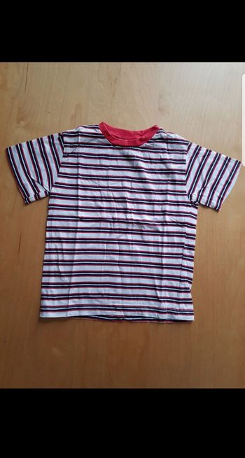 T-shirt à rayures manches courtes enfant garçon 2 ans