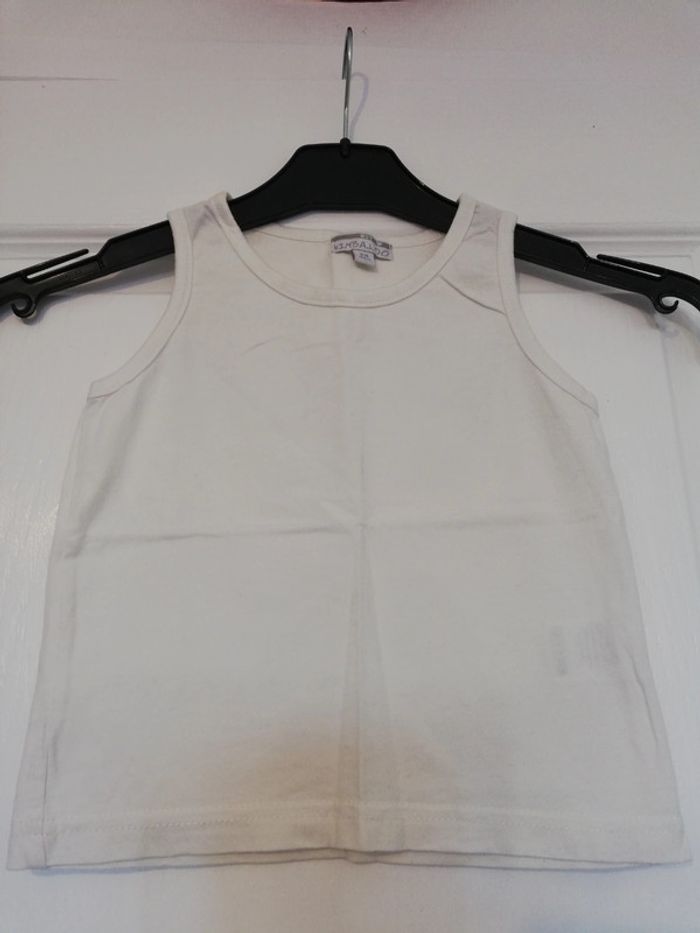 Débardeur blanc 2 ans