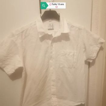🌸Chemise blanche en lin Taille 10 ans "Orchestra" Neuve 🌸