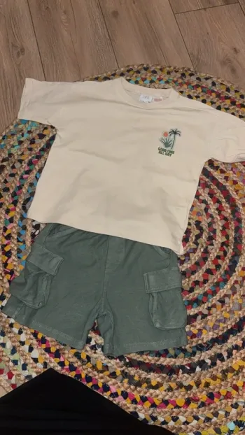 Ensemble short t-shirt garçon