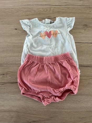 Lot de 3 ensembles short t shirt