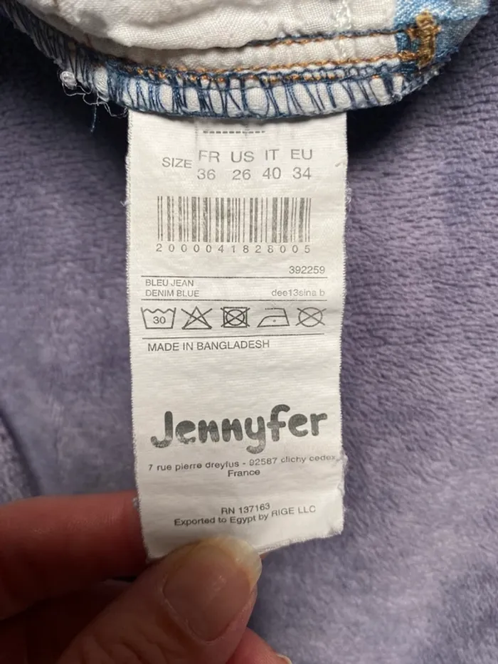 Short en Jean délavé Jennyfer taille 36 - photo numéro 4