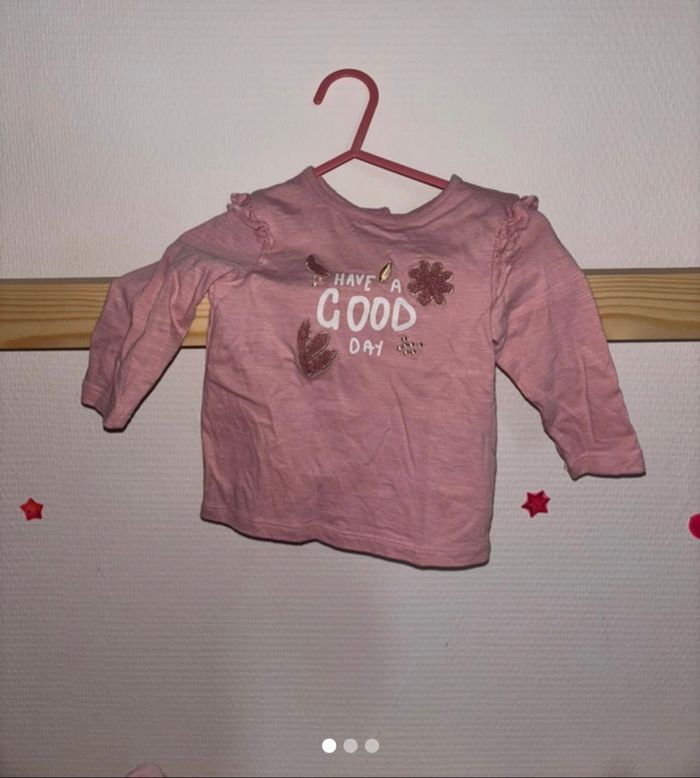 Ter shirt longue manche bébé fille