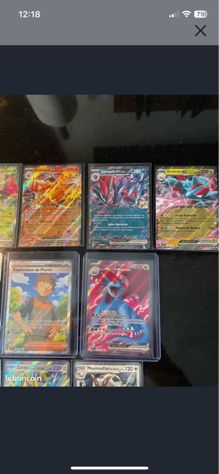 Lot de 11 cartes AR EX Full art EV09 aventure ensemble - photo numéro 3