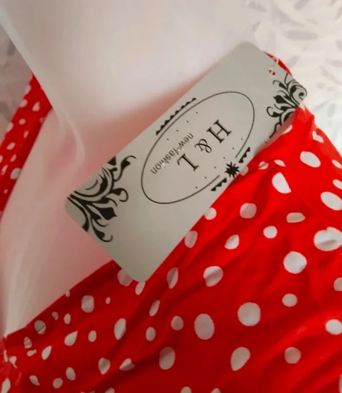 Jolie robe à pois d'été femme neuve taille 36 38 S M - photo numéro 7