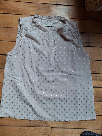 Blouse see u soon beige et dorée neuve taille 1