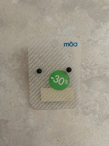 Boucles d’oreilles boules simples noires