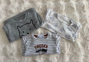 👕lot 3 pulls - bébé garçon - 9 mois - multi-marques - très bon état