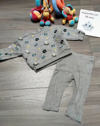 Pyjama 2 pièces musique 🎧bébé garçon 12 mois Kiabi