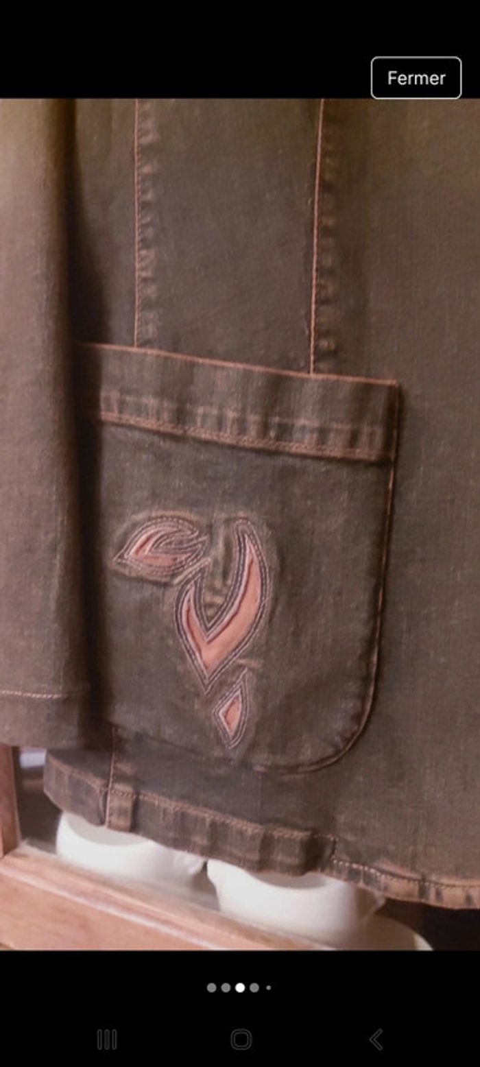 Veste en Jean marine et marron Olsen fr 46 - photo numéro 15