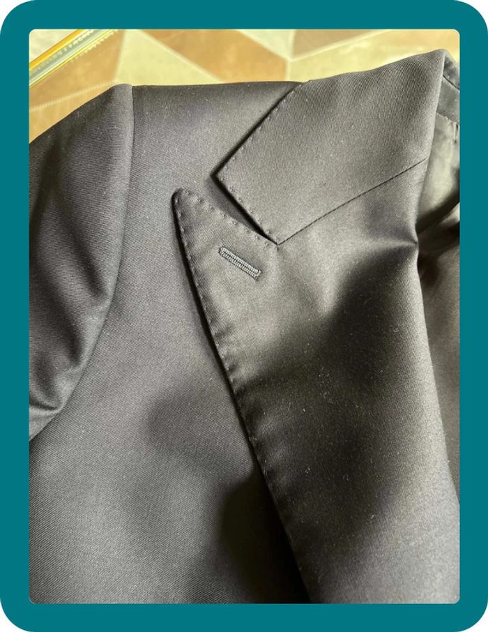 Tailleur pantalon marine croisé 6 boutons en laine super 110  - Suitsupply - photo numéro 15