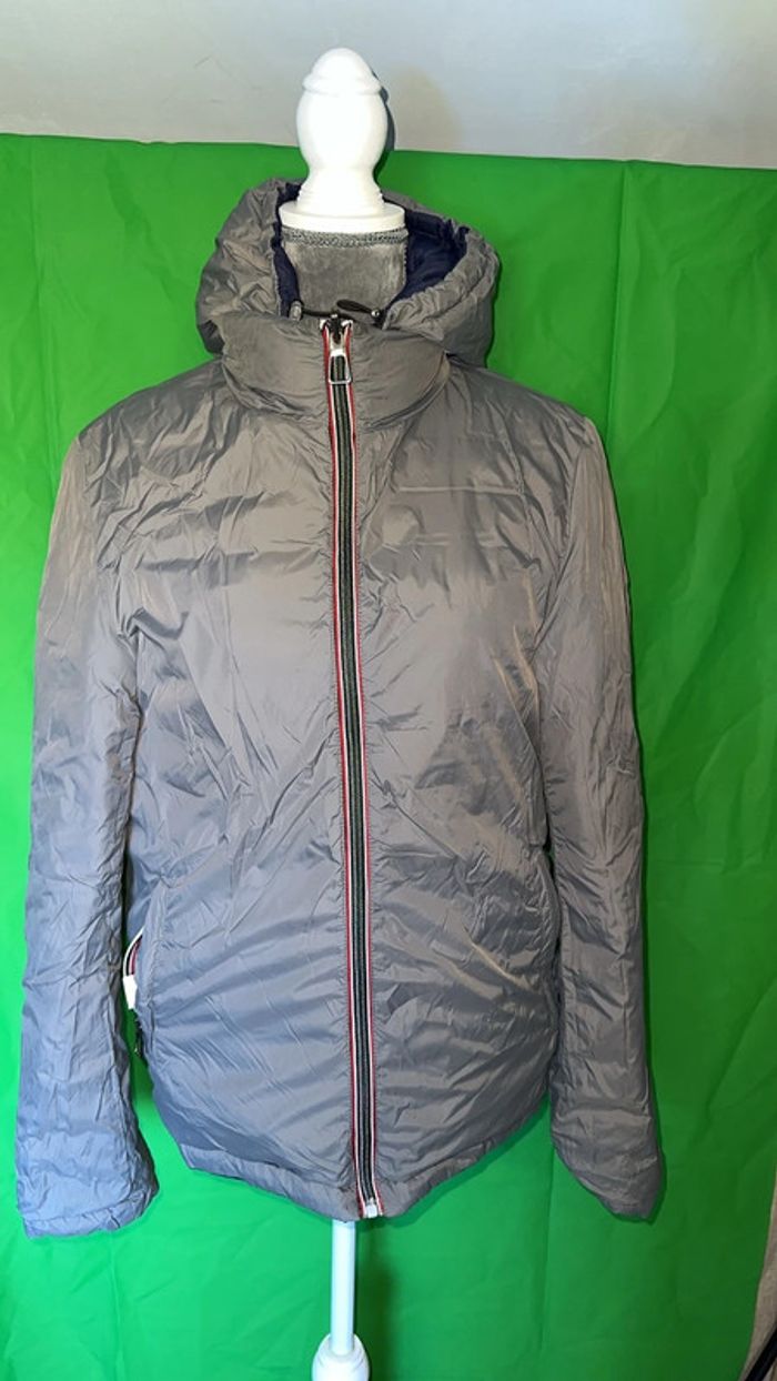 Blouson mixte réversible bleu marine et gris. Taille S. - photo numéro 5