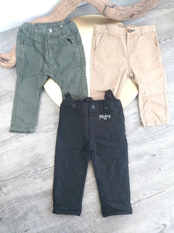 Lot de 3 pantalons Chino 9 mois / 1 ans
