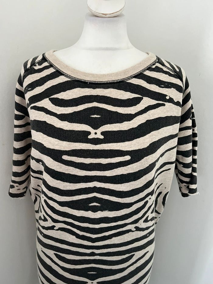 Robe sweat zébrée Maje S - photo numéro 3