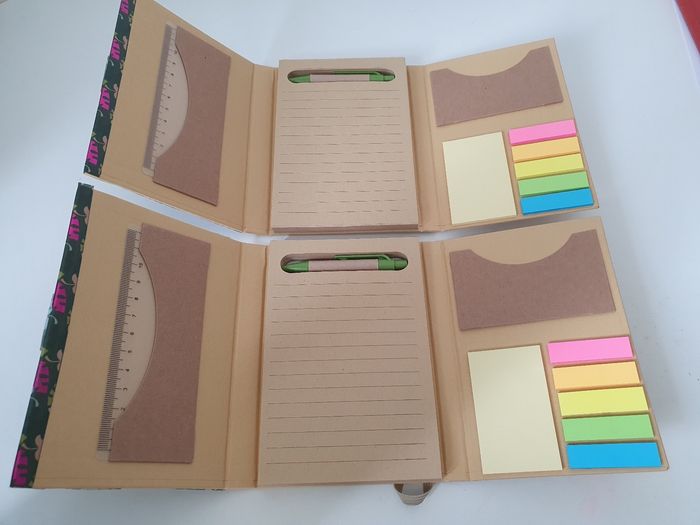 Lot de 2 blocs notes avec post-it et stylo - photo numéro 3