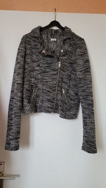 Gilet gris chiné