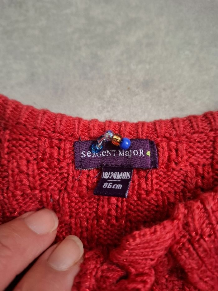 Poncho sergent major 18/24 mois - photo numéro 3