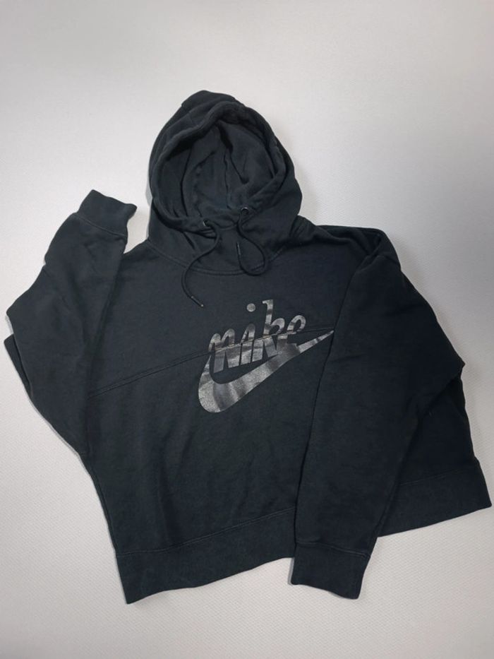 Sweat noir court à capuche Nike M