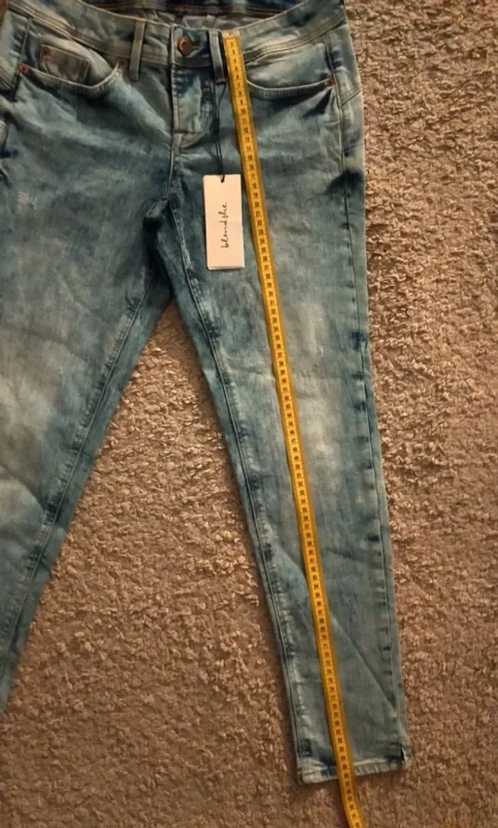 Jean bleu délavé BlendShe femme, taille - photo numéro 2