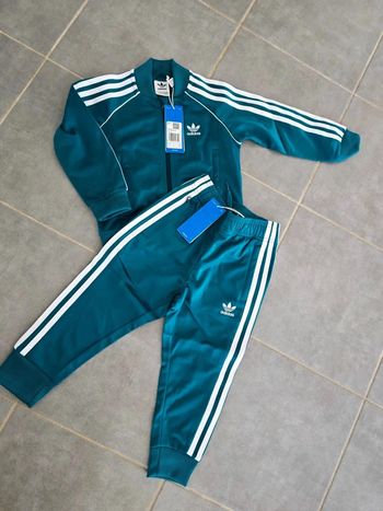 Magnifique Ensemble Adidas vert/turquoise