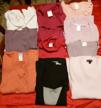 Lot de 10 hauts femme taille 34/36