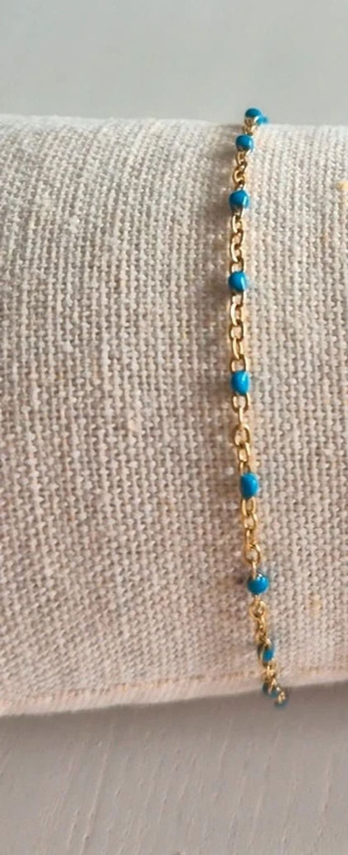 Lot de 2 bracelets dorée style gigi NEUFS
🌸 1 perles bleu canard et 1 turquoise - photo numéro 3