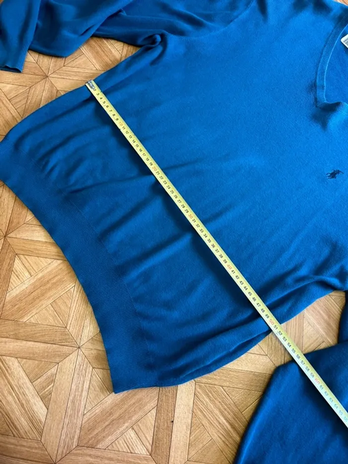 Pull homme polo, homme Ralph Lauren, bleu, taille 42 taille XL - photo numéro 4