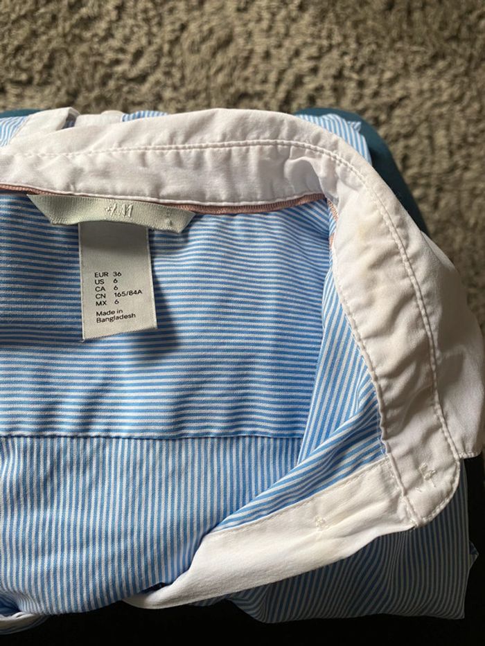 Chemise H&M (bleu clair/blanc ), S / 36 / 8 - photo numéro 3