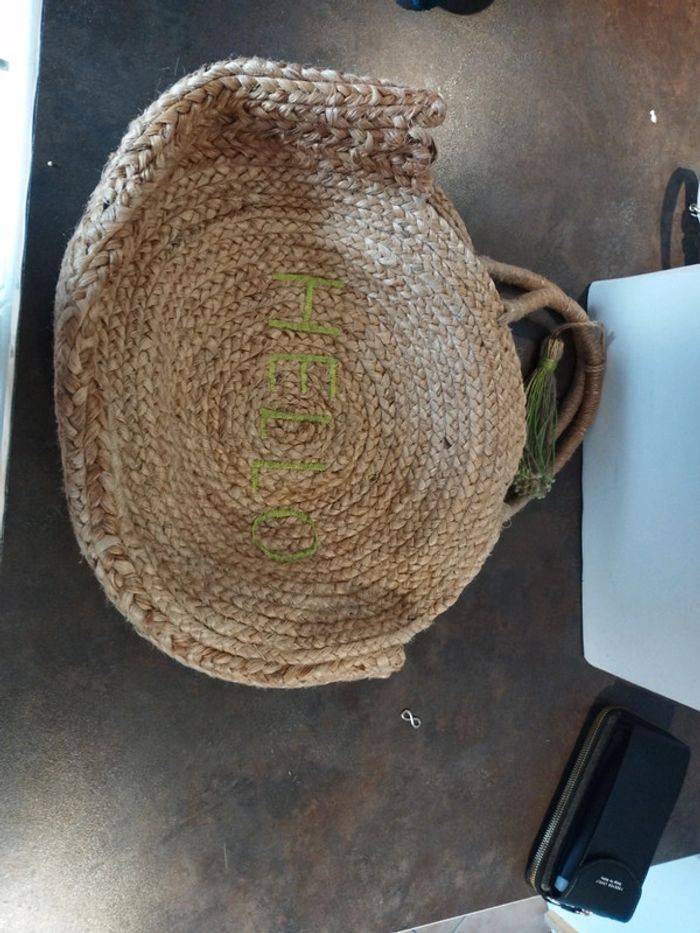 Sac a main tissé paille rotin - photo numéro 2