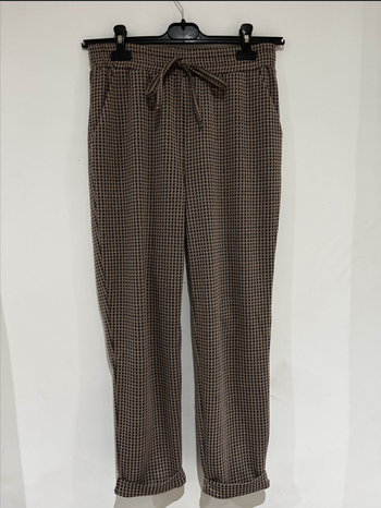 Pantalon à carreaux Marron/Noir - 38