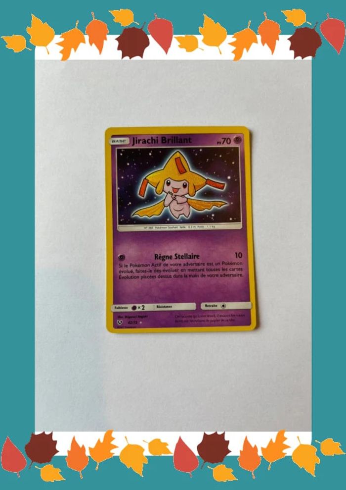 Carte Pokémon jirachi brillant 42/73 légende brillante