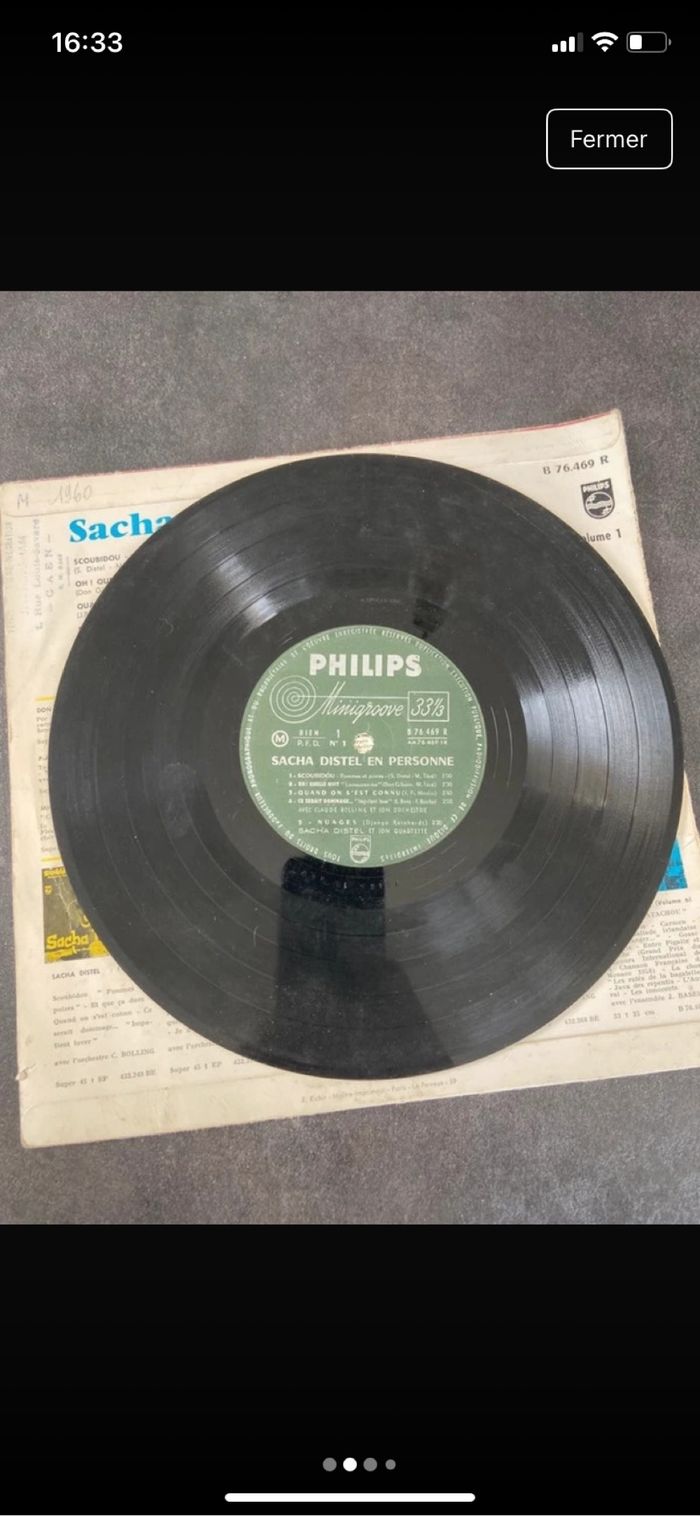 Vinyle 33 tours Sacha Distel en personne - photo numéro 2